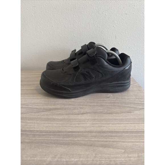 New Balance 577 Men Shoes Size 10 4E Walking DSL-2 Black MW577VK Hook Loop - Picture 1 of 11